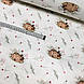 Фланелева тканина, що сплять, оленята з гілочками на білому (шир. 2,4 м) (FL-Т-0688), фото 2
