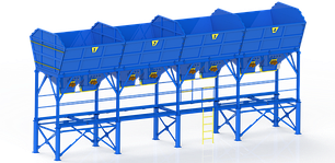 Бункери інертних матеріалів об'ємом 20 м.куб./секція