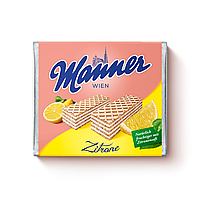 Вафли Manner Lemon Cream с лимонным кремом, 75 г, 12 шт/ящ