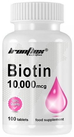 Біотин IronFlex — Biotin 10.000 мкг (100 таблеток)