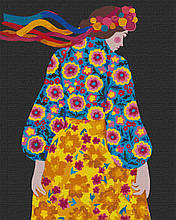 Картина за номерами Ideyka KHO4922 Українське вбрання Colena.papka, 40*50 см.