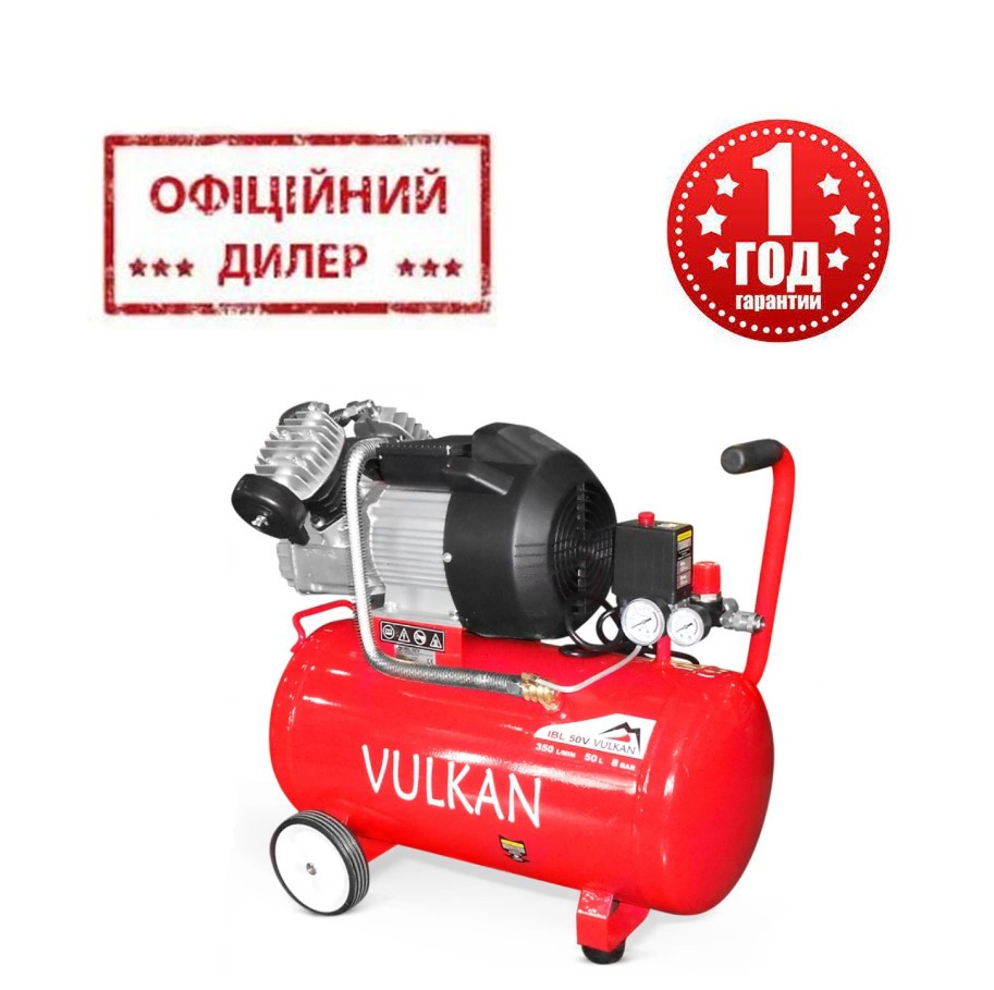 Компрессор VULKAN IBL 50V (2.2 кВт, 380 л/мин, 50 л) - фото 1 - id-p750513556