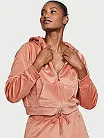 Спортивный велюровый костюм Victoria's Secret Velour Full-Zip Canyon Rose Graphic S из США