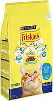 Сухой корм Friskies Sterilised для стерилизованных кошек, с лососем и овощами 10 КГ