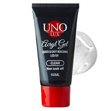 Полігель (акригель) 60 мл. для нарощування та зміцнення нігтів Clear