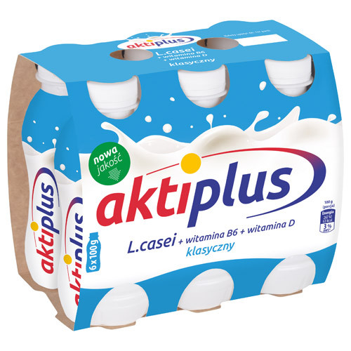 Aktiplus Класичний йогурт 6x100 г