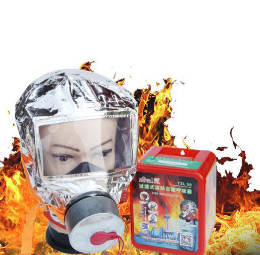 Маска противогаз из алюминиевой фольги, панорамный противогаз Fire mask защита головы от радиации, GP7 - фото 4 - id-p1703575807