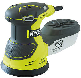 Ryobi Шліфмашина ексцентрикова ROS300, 93х185мм, 300Вт, 0-13000 об / хв, 2.3кг