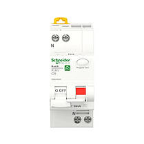 Диференційний автомат Schneider Electric Resi 9 1P+N 25A C 30mA АC 6kA R9D25625, фото 2