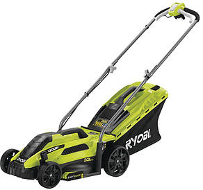 Ryobi Газонокосарка RLM13E33S електрична, 1300 Вт, 33 см, EasyEdge, 20-60 мм, 35 л