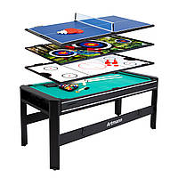 Ігровий стіл Twist Artmann 4в1 Настільний теніс, аерохокей, більярд для дорослих Дитячий лук з мішенню