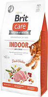 Сухой корм для домашних кошек подверженных стрессовым ситуациям Brit Care Grain Free Indoor Anti-Stress 7 кг