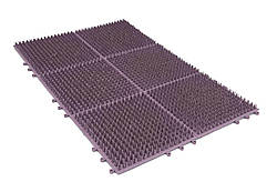 Килимок 6 секції для підлоги 3*2 530х360х15мм фіолетовий (ПолімерАгро)
