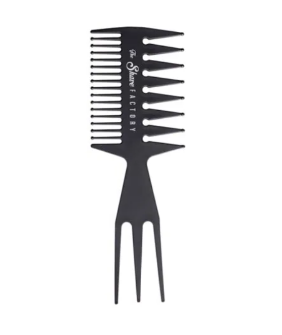 Чоловічий комбінований гребінець для волосся The Shave Factory 034 Tri-Comb