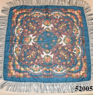 Теплий стильний павлопосадский хустку (52005) 2