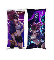 Подушка Акали Лига легенд League of Legends двухсторонняя 30х50 см (pp0107)