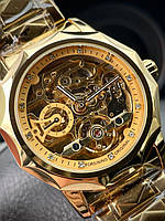 Механические часы с автоматическим заводом Forsining 8240 Gold