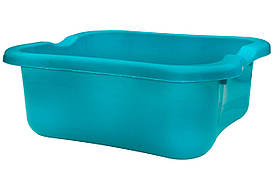 Таз пластиковий харчовий 6 літрів квадратний бірюзовий 29*25*11 см (ПолімерАгро)