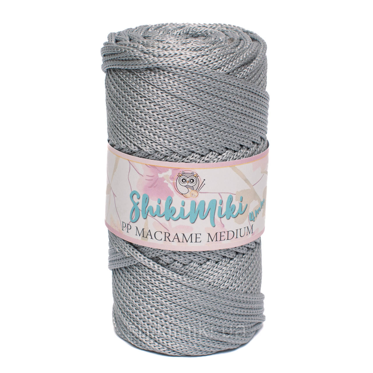 Трикотажний шнур PP Macrame Medium, колір Сталевий