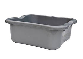 Таз пластиковий харчовий 6 літрів квадратний металік 29*25*11 см (ПолімерАгро)