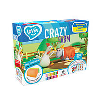Набор теста для лепки "Crazy Farm" TM Lovin 41189, World-of-Toys