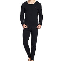 Термобелье мужское Septwolves 08036 Black XL однотонное износостойкое белье с утепленной подкладкой