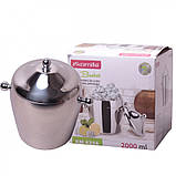 Відро для льоду з кришкою та двома ручками 2 л Kamille KM-4356, фото 2