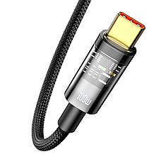 Кабель для зарядки телефона/ смартфона Baseus Explorer USB - Type-C 100 Вт 1 м Чорний (CATS000201), фото 3