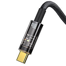 Кабель для зарядки телефона/ смартфона Baseus Explorer USB - Type-C 100 Вт 1 м Чорний (CATS000201), фото 4