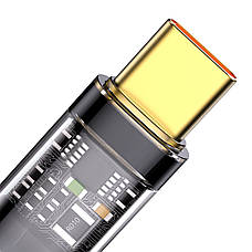 Кабель для зарядки телефона/ смартфона Baseus Explorer USB - Type-C 100 Вт 1 м Чорний (CATS000201), фото 5
