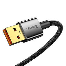 Кабель для зарядки телефона/ смартфона Baseus Explorer USB - Type-C 100 Вт 1 м Чорний (CATS000201), фото 6