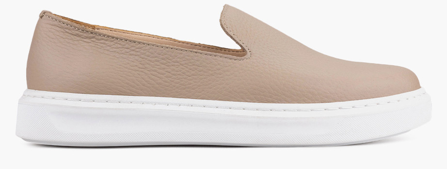 Лофери жіночі бежеві натуральна шкіра Україна Viscala — розмір 36 (23,3 см) (модель: Vis21955b-Kbeige), фото 1