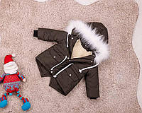 Куртка парка зимняя для мальчика 80-104 р