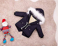 Детская зимняя куртка парка для мальчиков 104-140 р