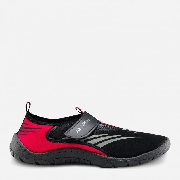Аквашузи Aqua Speed AQUA SHOE MODEL 27D 7628 чорний, сірий, червоний 44 розмір 642-27D 44