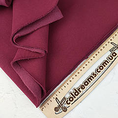 Тринитка з НАЧЕСОМ Стигла вишня, щільність 340 г/м2 ВІДРІЗ 0.80 см — зачервоніння/одна сторона