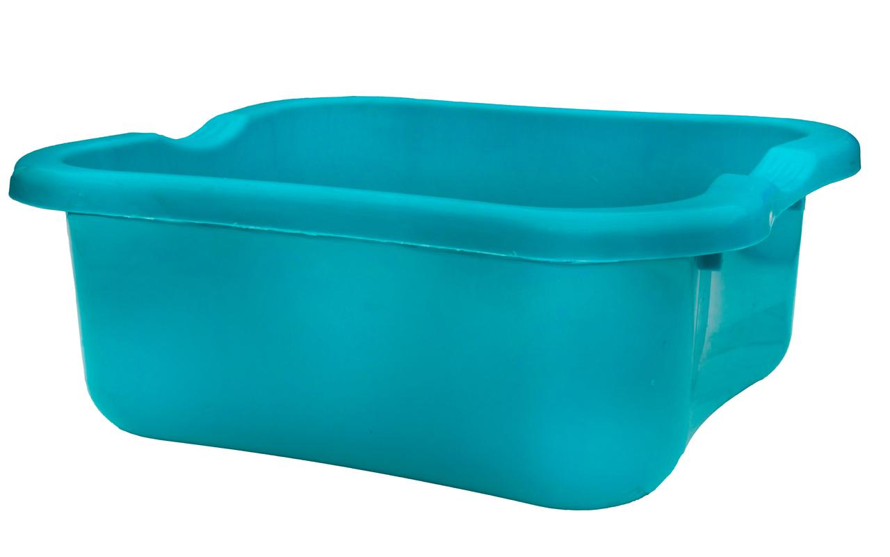 Таз пластиковий 6 літрів квадратний бірюзовий 29*25*11 см (ПолімерАгро)