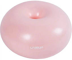 Фітбол LiveUP DONUT BALL рожевий 45х25см LS3567-p