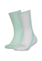 Шкарпетки Puma Girls' Mesh Socks 2-pack 31-34 light green/white 104006001-011