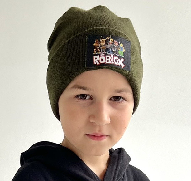 Шапка з шевроном Роблокс. Мерч Roblox, фото 1