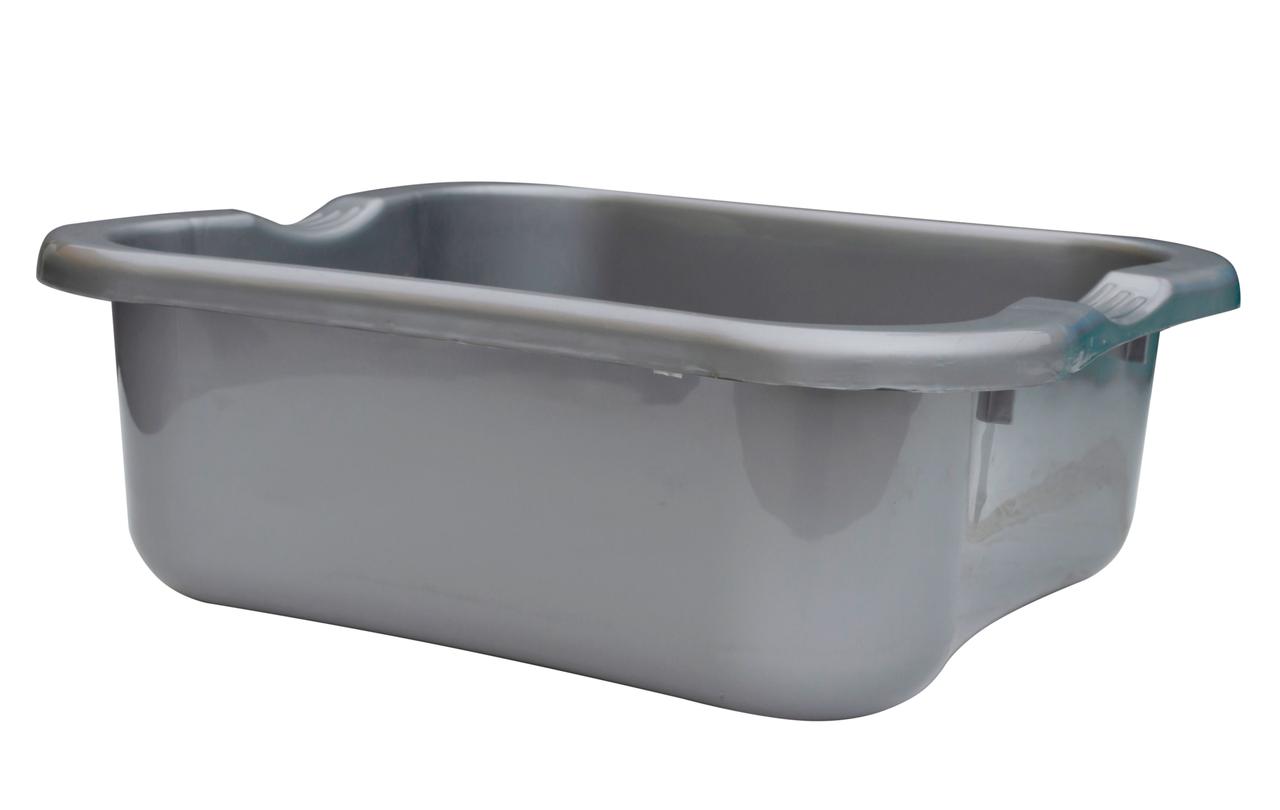 Таз пластиковий 10 літрів квадратний металік 36*30*13 см (ПолімерАгро), фото 1