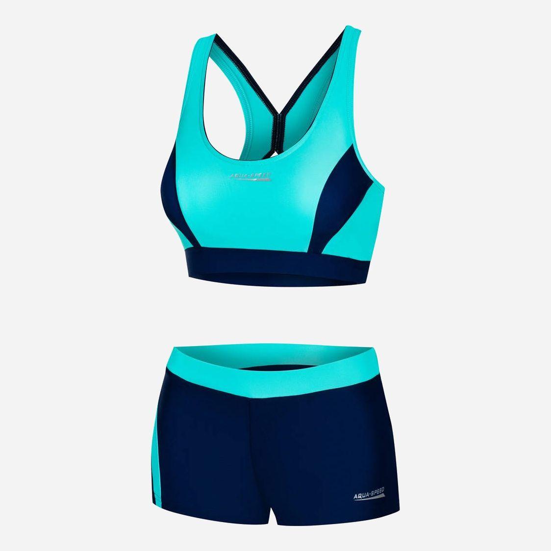 Купальник роздільний жіночий Aqua Speed Fiona 348-42 40 (L) Темно-синій/Бірюзовий (5908217656858), фото 1