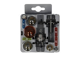 Автомобільна лампа (набір) Bosch 12В Maxibox 10 ламп: H1/H7; C5W/P21/5W/P21W/PY21W/R5W/T4W/W5W - запобіжник 1: 10; 15; 20А  в кейс