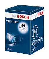 Автомобильная лампа Bosch H4 Pure Light 12V 55W цоколь P43T галоген