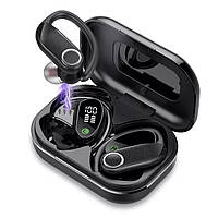 Бездротові спортивні водонепроникні навушники TWS Q32 з кріпленням за вухо, сенсорами та мікрофоном