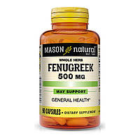 Натуральная добавка Mason Natural Fenugreek 500 mg, 90 капсул