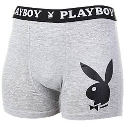 Труси-боксери Playboy Men's Underwear Classic 1-pack L grey ANNYA-0203