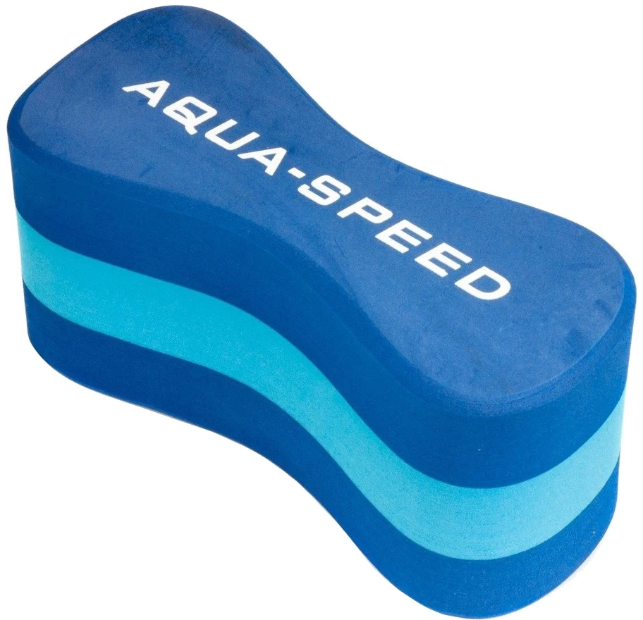 Колобашка для плавання Aqua Speed Junior 3 layers Pullbuoy 20 x 8 x 10 см 6778 Синя з блакитним (149-01)