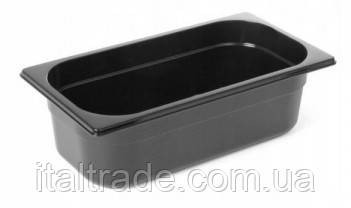 Гастроємність Hendi GN1/4 глибиною 150 мм з чорного полікарбонату