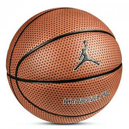 М'яч баскетбольний Nike Jordan Hyper Elite 8P Size 7 Amber / Black / Metallic Silver / Black (J.KI.00.858.07)